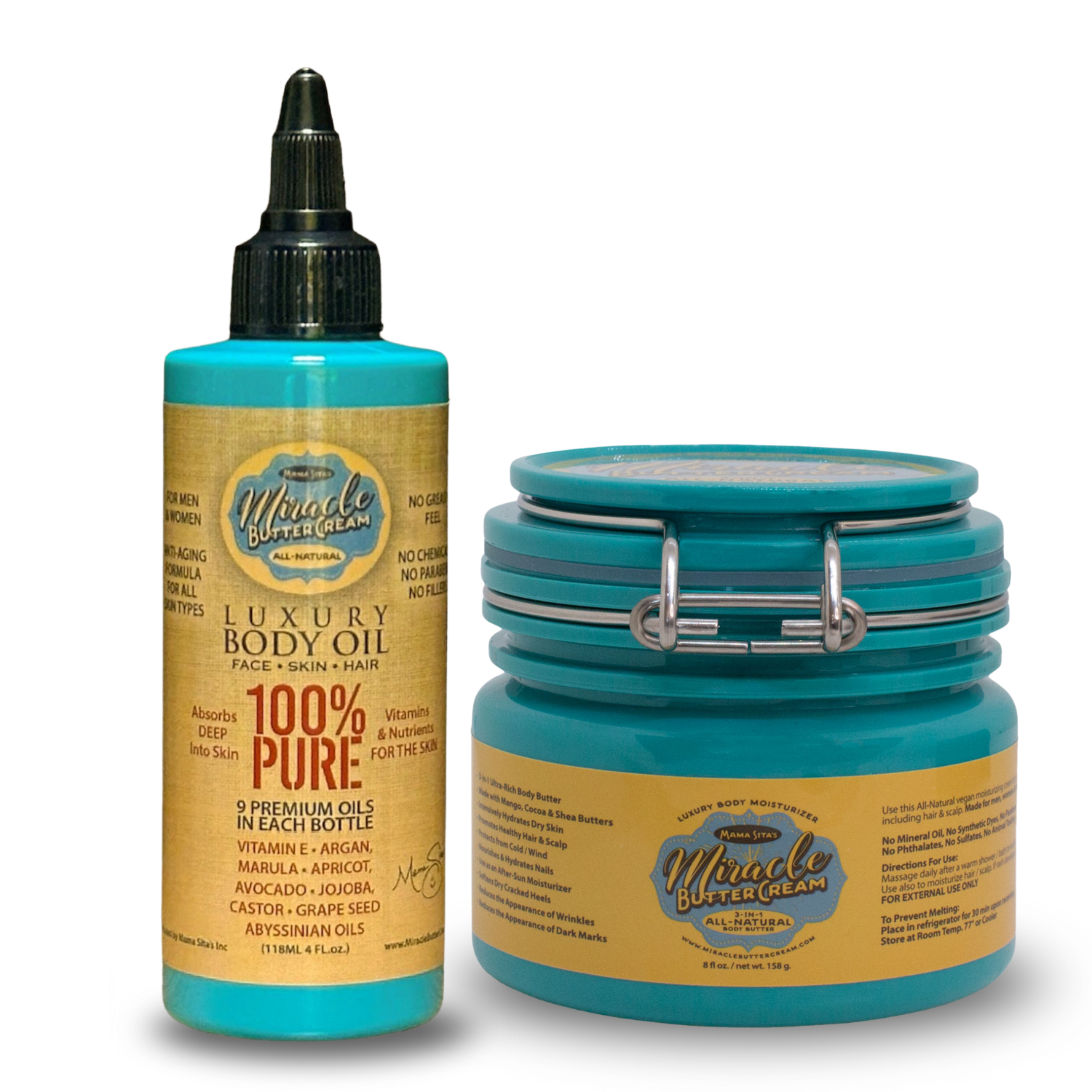 Body Oil (4oz) + Body Butter (8oz) Combo! SAVE $12