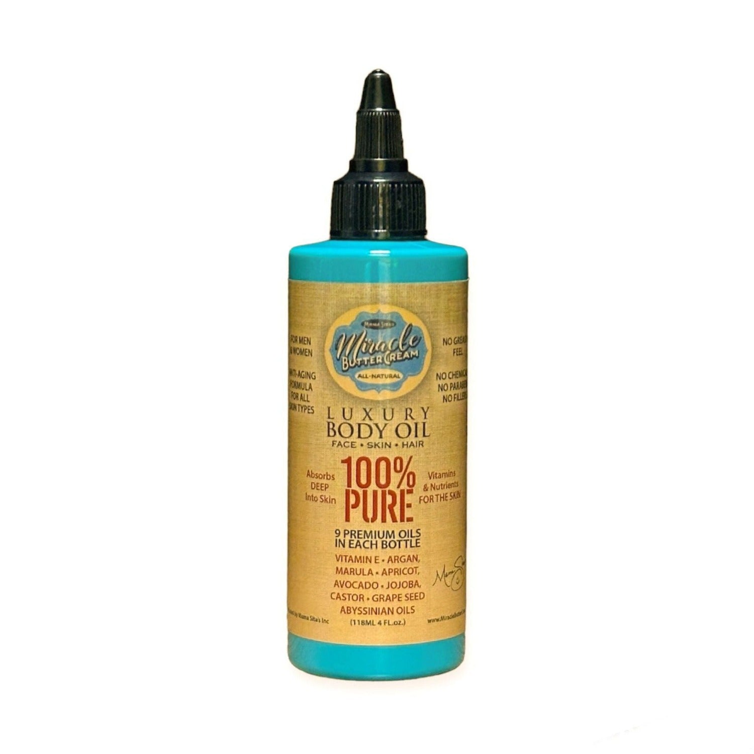 Luxury Body Oil for Face, Skin, & Hair, miraclebuttercream.com