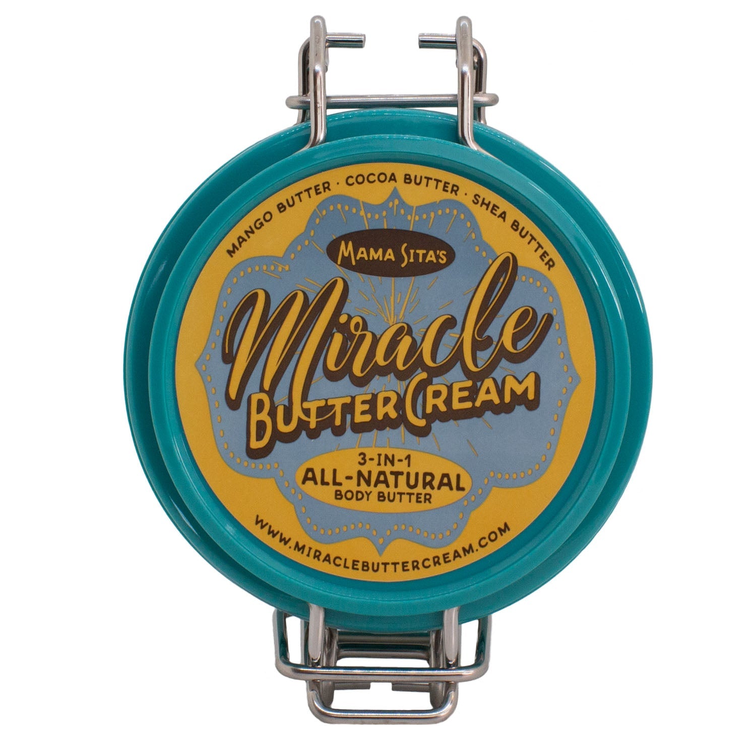 Mango Peach Sunshine Miracle Butter Cream 4 oz. lid miraclebuttercream.com
