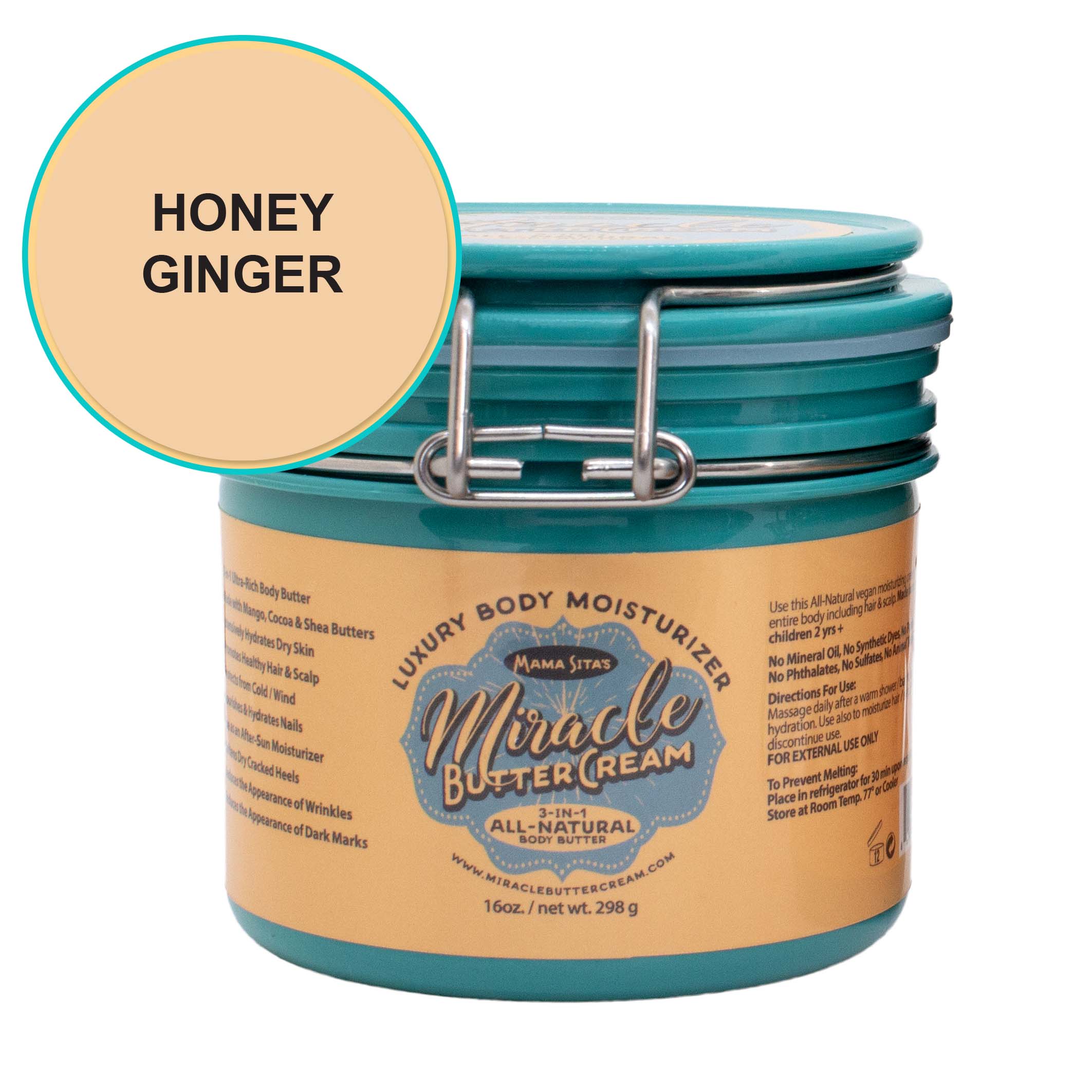 Honey Ginger Miracle Butter Cream 16 oz. miraclebuttercream.com