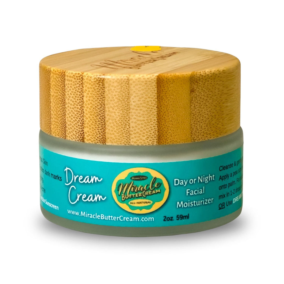 2oz. Dream Cream facial moisturizer, www.MiracleButterCream.com