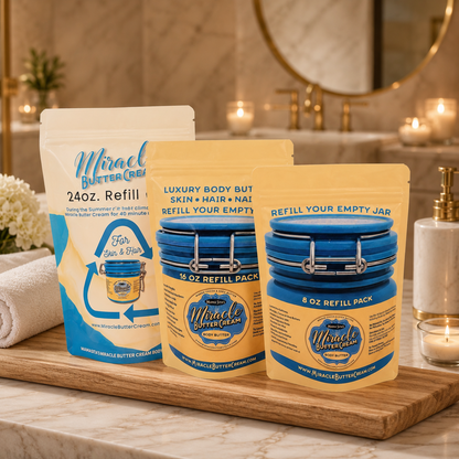 Body Butter REFILL PACKS 8oz, 16oz, &amp; 24oz