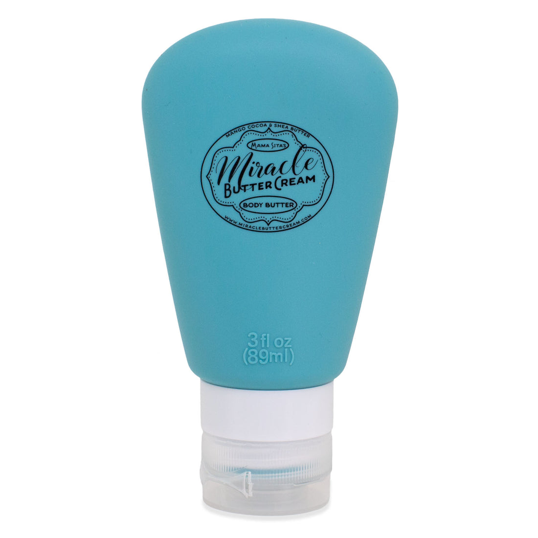 Miracle Butter Cream Squeeze Tube 3oz turquoise, miraclebuttercream.com