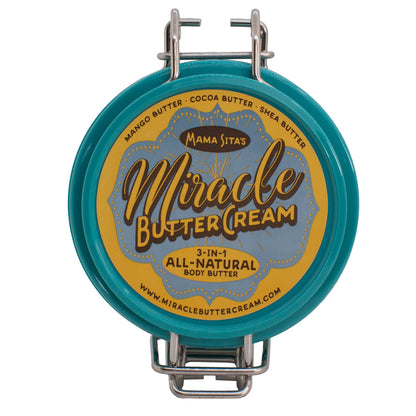 White Tea Miracle Butter Cream label lid, miraclebuttercream.com