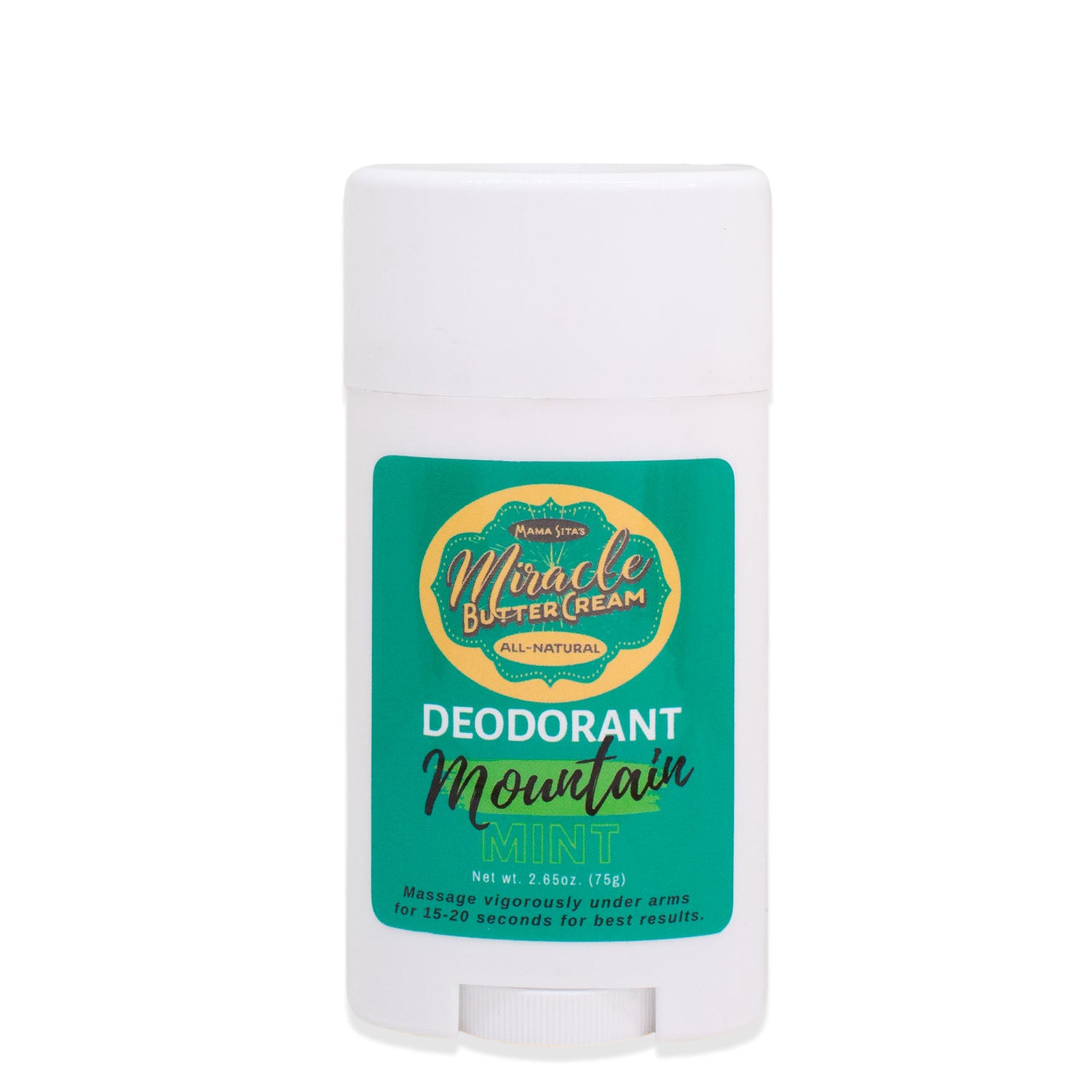 Miracle Butter Cream Deodorant Mountain Mint, miraclebuttercream.com