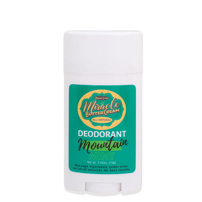 Miracle Butter Cream Deodorant Mountain Mint, miraclebuttercream.com
