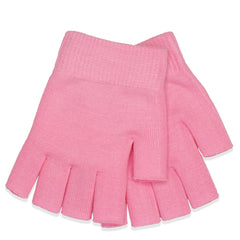 Women's Moisture Lockin' Gloves & Socks pink open fingertips, miraclebuttercream.com