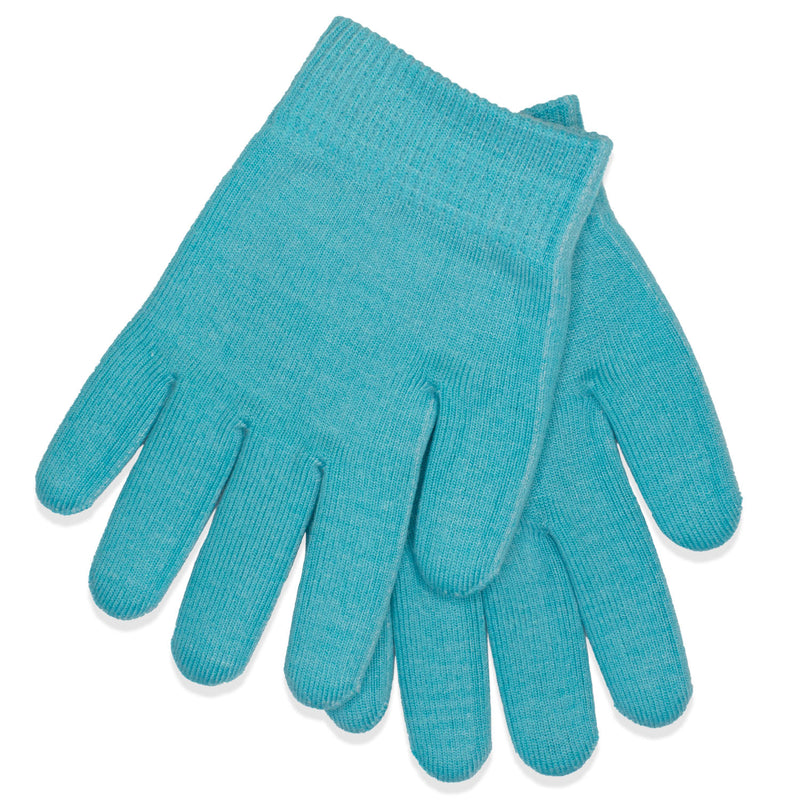 Women's Moisture Lockin' Gloves & Socks turquoise closed fingertips, miraclebuttercream.com