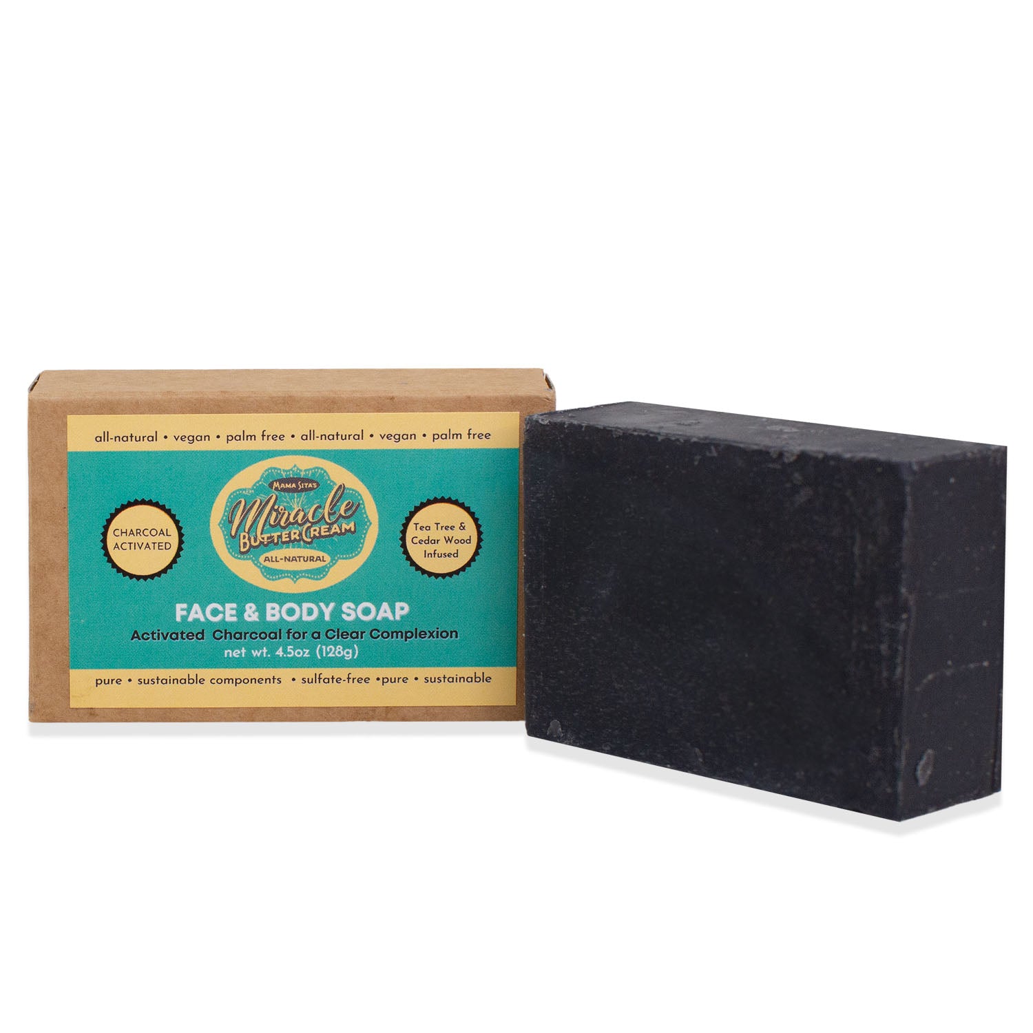 Miracle Butter Cream Facial &amp; Body Soap Charcoal, miraclebuttercream.com