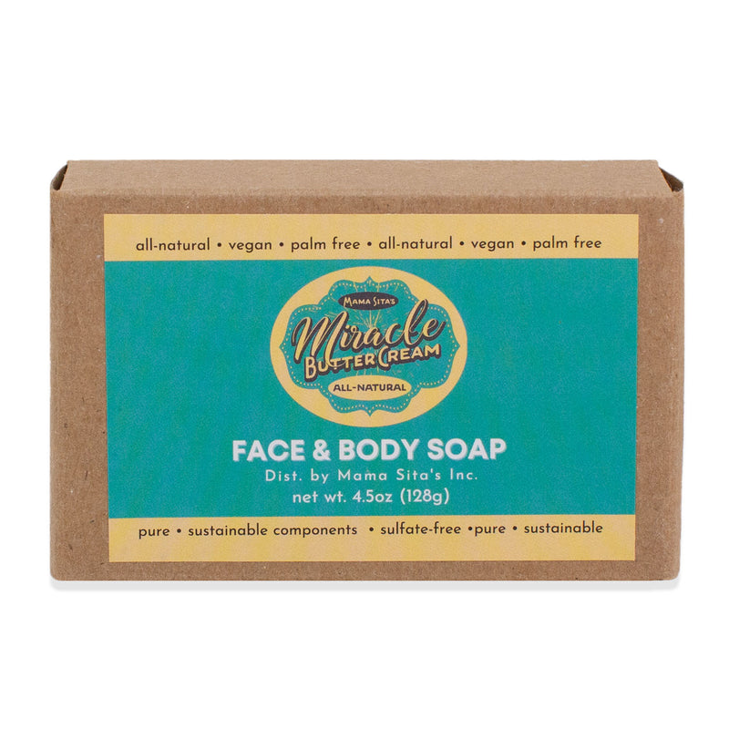 Miracle Butter Cream Facial & Body Soap Box front, miraclebuttercream.com
