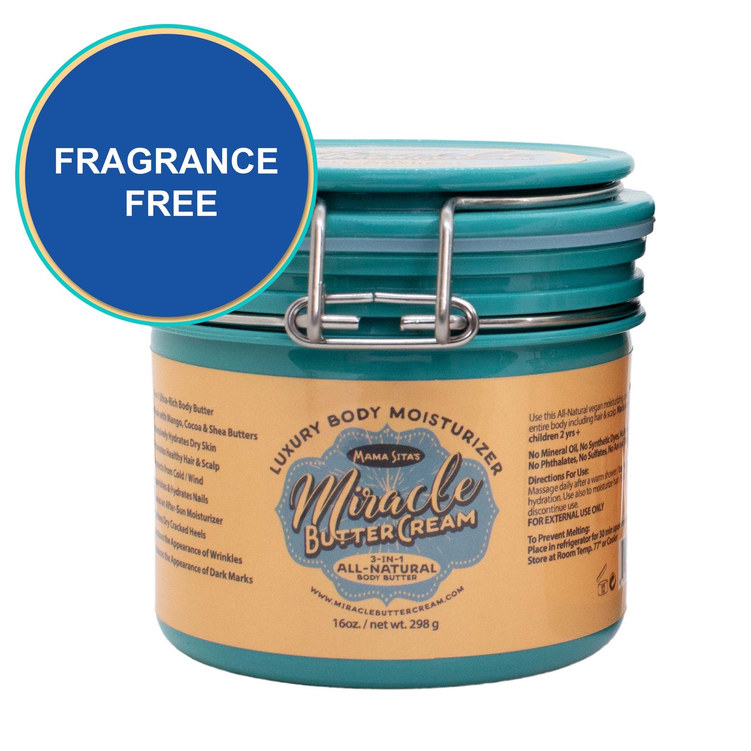(Natural) Unscented/Fragrance-Free Miracle Butter Cream. miraclebuttercream.com