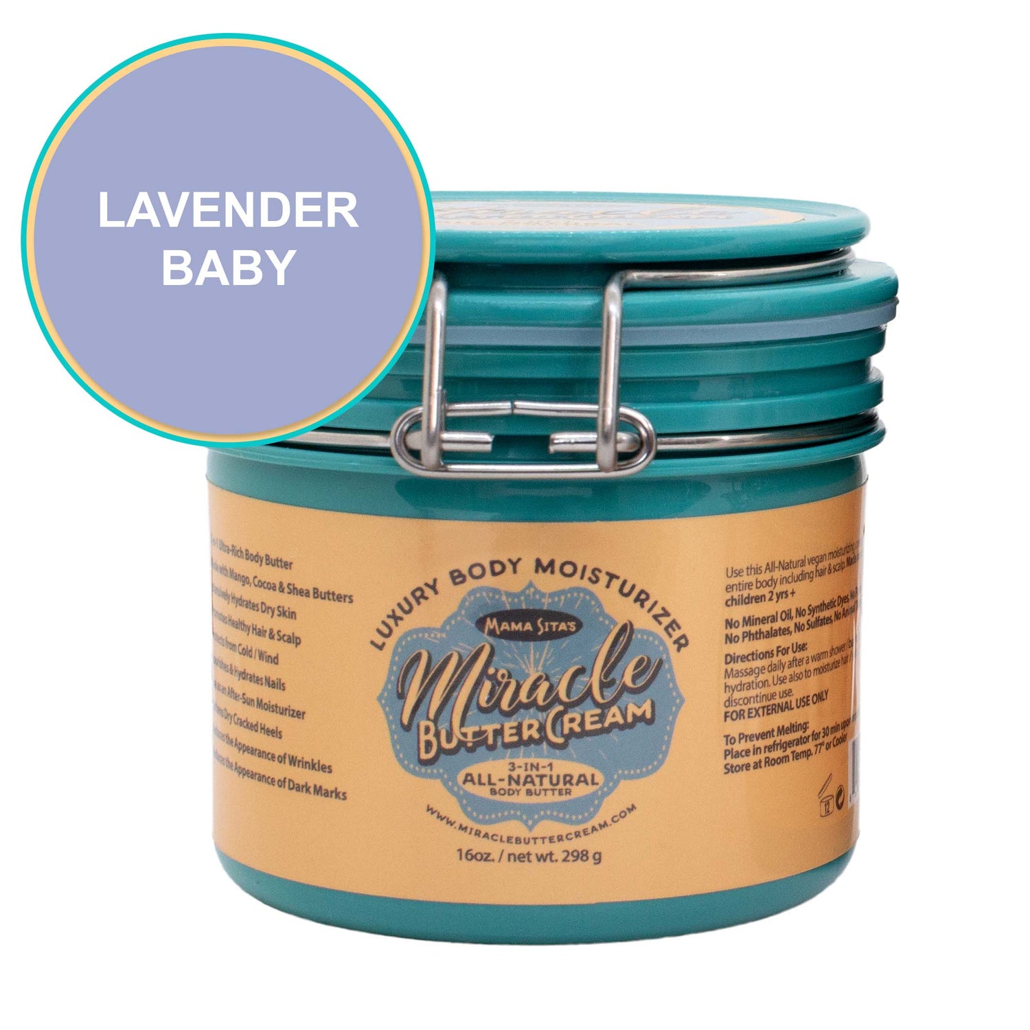 Lavender Baby Miracle Butter Cream 16 oz. miraclebuttercream.com