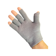 Women's Moisture Lockin' Gloves & Socks gray open fingertips, miraclebuttercream.com